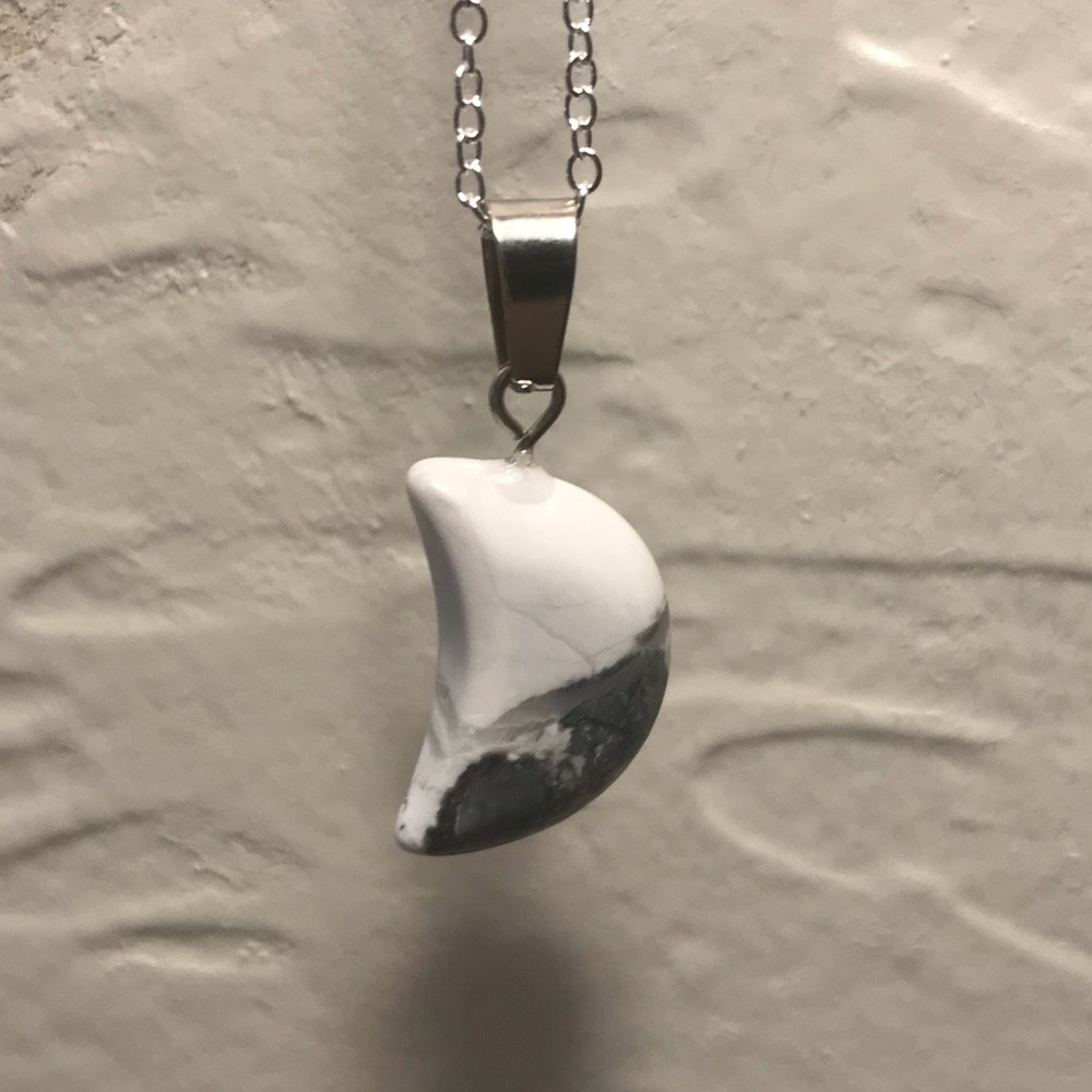 Find Patience & Sharpen Your Mind—Howlite Pendant